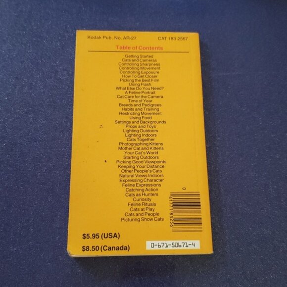 Cat Bundle of Artisan Silver Cat Earrings & Kodak Cat Photography Guide 1985 - Picture 8 of 8